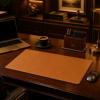 YSAGi Tapis de bureau rectangulaire en cuir antidérapant, imperméable, pour ordinateur portable/ordinateur, clavier, souris, grand protecteur de table, dessous de platteau