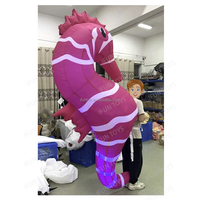 Costume gonflable de hippocampe Walkabout Puppet avec lumière LED pour défilé et spectacle