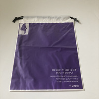 Sac de transport pour perruques, verticale, avec cordon de serrage, imprimé personnalisé en héliogravure, qualité PE, violet, recyclable