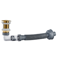 Tubo de Desagüe Universal para Lavabo de Acero Inoxidable Ecológico Moderno - Extensión de Drenaje para Baño