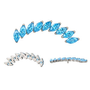 Usine Piercing Helix Boucle D'oreille Labret Bijoux De Mode ASTM F136 Implanté Grade Titane Interanlly Fileté Bijoux En Gros - Product Image 2