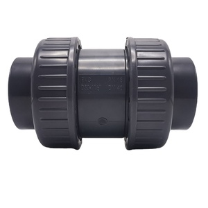 Valvole plastica UPVC <span class=keywords><strong>PVC</strong></span> <span class=keywords><strong>Non</strong></span> <span class=keywords><strong>ritorno</strong></span> <span class=keywords><strong>valvola</strong></span> <span class=keywords><strong>di</strong></span> ritegno a molla a doppia sfera singola senza <span class=keywords><strong>ritorno</strong></span> - Product Image 2