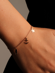 OEM ODM 2025 ligero elegante pulsera fina 14K sólido blanco rosa amarillo oro pulsera del fabricante - Product Image 2