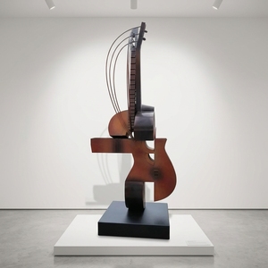 Scultura di Violino Astratta in Bronzo di Alta Qualità su Misura con Tecnica di Fusione e Design 3D per Decorazione Esterna - Product Image 1