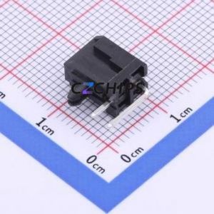 HC-MX3.0-2*1AW Wire-to-Board Pin Header Bent Lead Through Hole,P=3mm Connector 2x1P 3mm Right Angle Insert Micro-Fit (MX 3.0) - Product Image 2