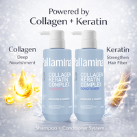 Pallamina – Kit de Soins Capillaires Personnalisé : Shampoing et Après-Shampoing Naturels, Masque Capillaire à l'Huile d'Argan et Kératine, Traitement au Collagène – Marque Privée