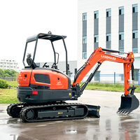 Mini-excavatrice diesel Landward, livraison gratuite, 2 tonnes, 3,5 tonnes, micro-excavatrice hydraulique sur chenilles pour la construction agricole, vente en gros