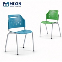 Chaises d'école empilables, chaise combinée pour étudiants, mobilier scolaire commercial, salle d'activités, lecture et apprentissage en groupe