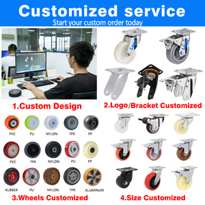 1 Tonne Fußverstellbare Schwerlast-Industriemaschine Mobiles Rad Footmaster GD60S Höhenverstellbare Nivellierende Laufrollen - Product Image 5