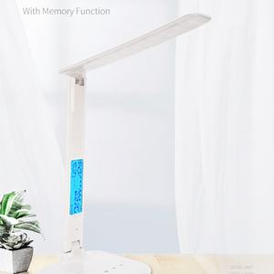 Lampe de bureau LED portable FX015C avec chargeur sans fil, calendrier, alarme, fonction de gradation, pliable, protection oculaire, lampe de chevet européenne - Product Image 3