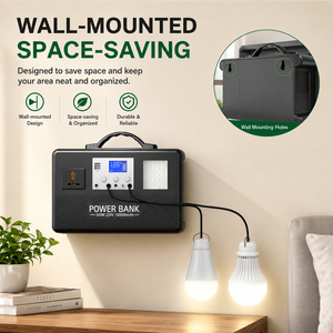 Station d'alimentation portable 300W, batterie LiFePO4, générateur solaire, système de stockage d'énergie haute capacité pour la maison, alimentation de secours en cas d'urgence - Product Image 2