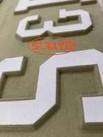 T-shirt décontracté en silicone, gaufrage de silicone, sur tissu, tenue de sport