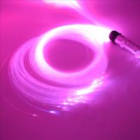 Kit de moteur lumineux à fibres optiques LED RGBW 6W avec câble à fibres optiques à points scintillants pour la décoration d'éclairage