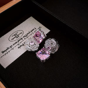 Fashion Jewelry <b>Sets</b> Platinum Plated Amethyst Zircon Necklace <b>Bracelet</b> Earrings Ring <b>Set</b> Jewelry Elegant Luxury Gift for Women - Product Image 2