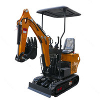 Utilisation facile 360 °   Mini-excavatrice rotative compacte pour usage agricole/domestique