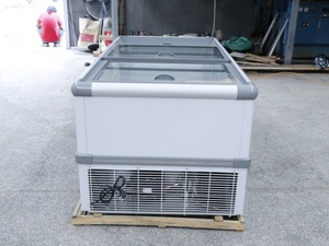 Congélateur coffre commercial à porte vitrée, prix usine, pour la présentation de glaces, gelatos et bâtonnets glacés - Product Image 4