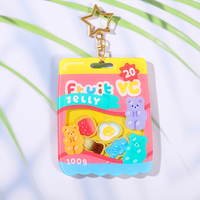 Breloques shaker en acrylique personnalisées imprimées sur mesure, porte-clés shaker en acrylique transparent mignons et personnalisés