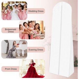 Personnalisé Épaissi Respirant Suspendu <span class=keywords><strong>Robe</strong></span> De Mariée <span class=keywords><strong>Robe</strong></span> De Mariage Vêtement Sac Ménage Long Mariage Manteau Vêtements Costume Couverture Anti-Poussière - Product Image 5