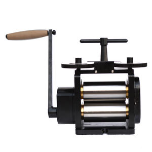 เครื่องรีดโลหะแบบมือหมุน รุ่น Tasanol ขนาด 130x65 มม. แบบเรียบเต็มแผ่น สำหรับทำเครื่องประดับ เครื่องรีดเหล็กแบบมือหมุน - Product Image 2