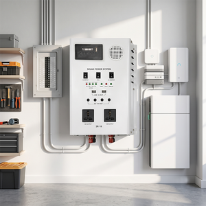 Système d'onduleur solaire empilable hors réseau avec panneaux solaires pour la sauvegarde d'urgence domestique et le stockage d'énergie - Product Image 3