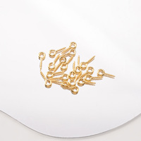 Vente en gros de mini anneaux cassés, broches à œillets filetés, fermoirs dorés, accessoires et composants en acier inoxydable pour la fabrication de bijoux DIY