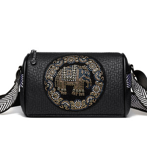 Bolso de hombro Retro de moda para mujer, patrón de Animal de elefante de moda, diseñador famoso de lujo, billetera cruzada para mujer, PU Vintage - Product Image 1