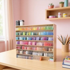 Solid Wood Bead Display Rack 8 Layer 221 Color Storage <b>Organizer</b> <b>For</b> Toys And Sundries <b>Desktop</b> Figurine Car Model Sorting Rack - Product Image 5