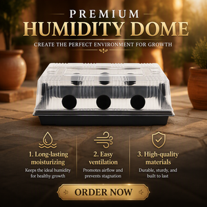 Kit de culture de champignons en plastique à faible entretien avec 8 aérations et humidification automatique, capacité de 30L pour une croissance plus rapide des huîtres - Product Image 1