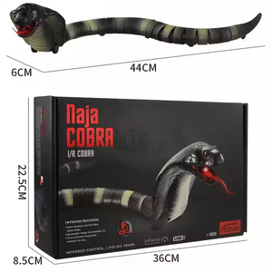 DWI RC <span class=keywords><strong>Serpent</strong></span> Jouet Réaliste Blague Cobra Rechargeable Intelligent Détection Contrôleur Infrarouge <span class=keywords><strong>pour</strong></span> Enfants <span class=keywords><strong>Chat</strong></span> Halloween Drôle Enfants Jouet - Product Image 1