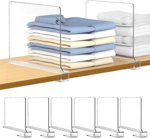 Separadores de Acrílico Personalizados de Alta Calidad para Estantes de Libros, Organizador de Ropa, Separador de Plástico para Estantes de Supermercado - Product Image 2