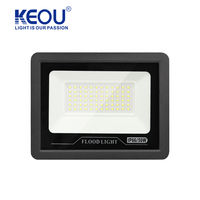 KEOU IP66 abat-jour en verre coque aluminium 10W 20W 30W 50W 100W 150W 200W Projecteur d'extérieur