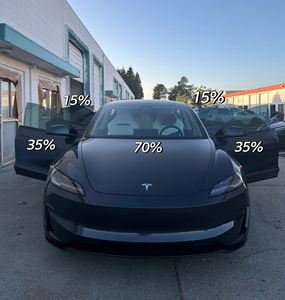 Llumar cửa sổ Tint giá tốt màu đen 70%/35%/15% vlt xe Tint Nano gốm cửa sổ Tint phim kính cửa sổ xe năng lượng mặt trời phim - Product Image 6