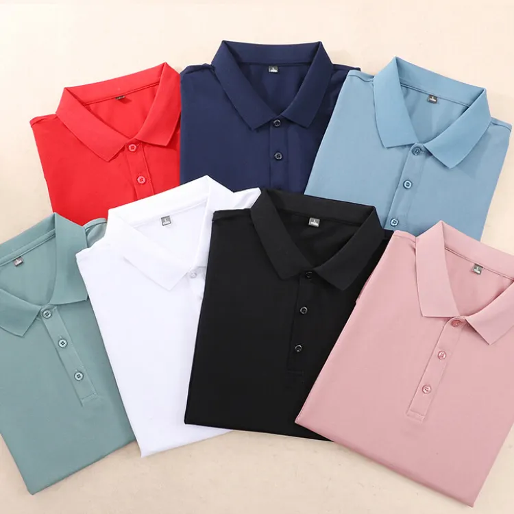 Chất Lượng Cao Việt Nam Trống Jersey Phụ Nữ Polo T-Shirt Thiết Kế Unisex Hơn Có Kích Thước 51% Cotton 49% Spandex Thêu Người Đàn Ông T Áo Sơ Mi