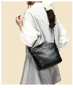 Sac à bandoulière/sac à main rétro pour femme, multi-compartiments, avec plusieurs fermetures éclair, nouvelle collection, vente chaude - Product Image 4