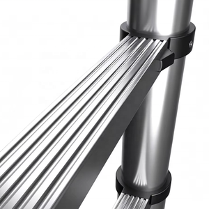 Échelle télescopique portable à cadre en A, réglable en hauteur, antidérapante, en acier inoxydable, pour le bricolage et la réparation – Vente rapide - Product Image 4