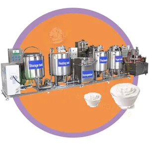 Lini Produksi Yogurt Kelas Makanan Skala Kecil Mesin Pembuat Yogurt Otomatis