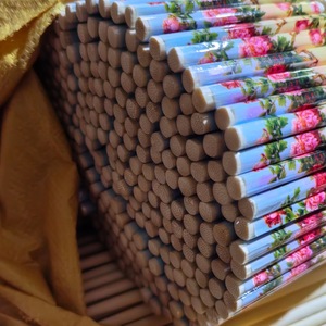 Baguettes en bambou sur mesure, motif floral rouge, jetables, résistantes à la chaleur et à la moisissure, origine Fujian - Product Image 2