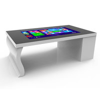 Table intelligente interactive de 43 pouces Écrans d'intérieur Tableau de menu Affichage publicitaire LCD de signalisation numérique Table tactile