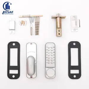 Popular Design Pearl Chrome Push Button Door Lock Keyboard Password Digital Combination Keyless Entry Door Lock