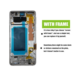LCD AMOLED 6.4 "d'origine pour <span class=keywords><strong>SAMSUNG</strong></span> GALAXY <span class=keywords><strong>S10</strong></span> <span class=keywords><strong>SM</strong></span>-G9730 <span class=keywords><strong>G973F</strong></span> avec cadre LCD écran tactile remplacement de l'assemblage - Product Image 4