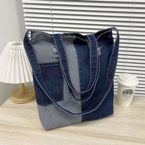 Customized Denim Bags in <b>Small</b> Quantity Factory Wholesale Women Large Capacity Shoulder Crossbody Bags - Product Image 5
