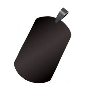 Pendentif militaire en acier 40x23 mm, breloques et pendentifs raffinés - Product Image 1