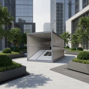 Casa de Acero Plegable Industrial Usada en China, Económica, de 80 m², Prefabricada, para Venta de Hoteles/Edificios de Oficinas - Product Image 1