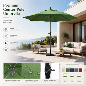 Parasol de jardin <span class=keywords><strong>Mefo</strong></span>, corps en aluminium léger, facile à déplacer, protection solaire, parasol de terrasse extérieur sans base - Product Image 1