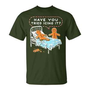 Camiseta navideña Gingerbread Holiday 2024, ¿has probado el diseño Icing It? - Product Image 1