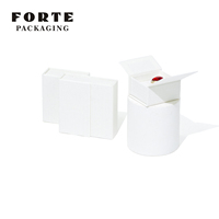 Boîte à bijoux magnétique double porte blanche haut de gamme, couleur personnalisée, design tendance pour mariage et anniversaire