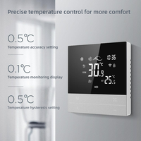Thermostat intelligent programmable WiFi YDD Alexa Google Home Tuya pour projets CVC commerciaux, certifié CE, intégrateurs de systèmes