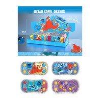 Jouets classiques pour enfants, jeu d'eau manuel, jeu de lancer d'anneaux, jeux d'eau en plastique, cadeau pour enfant, console de jeu manuelle en forme d'anneau