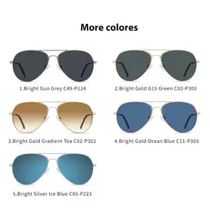 2024 Pilot Round Stylish Sunglasses Designer Reverse Frame Coated Sun Glasses Male Female Type Reverse Sunglasses