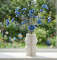 Vase à fleurs en papier nid d'abeille écologique Umiss avec aimant pour la décoration de la maison, luxe 14*H23